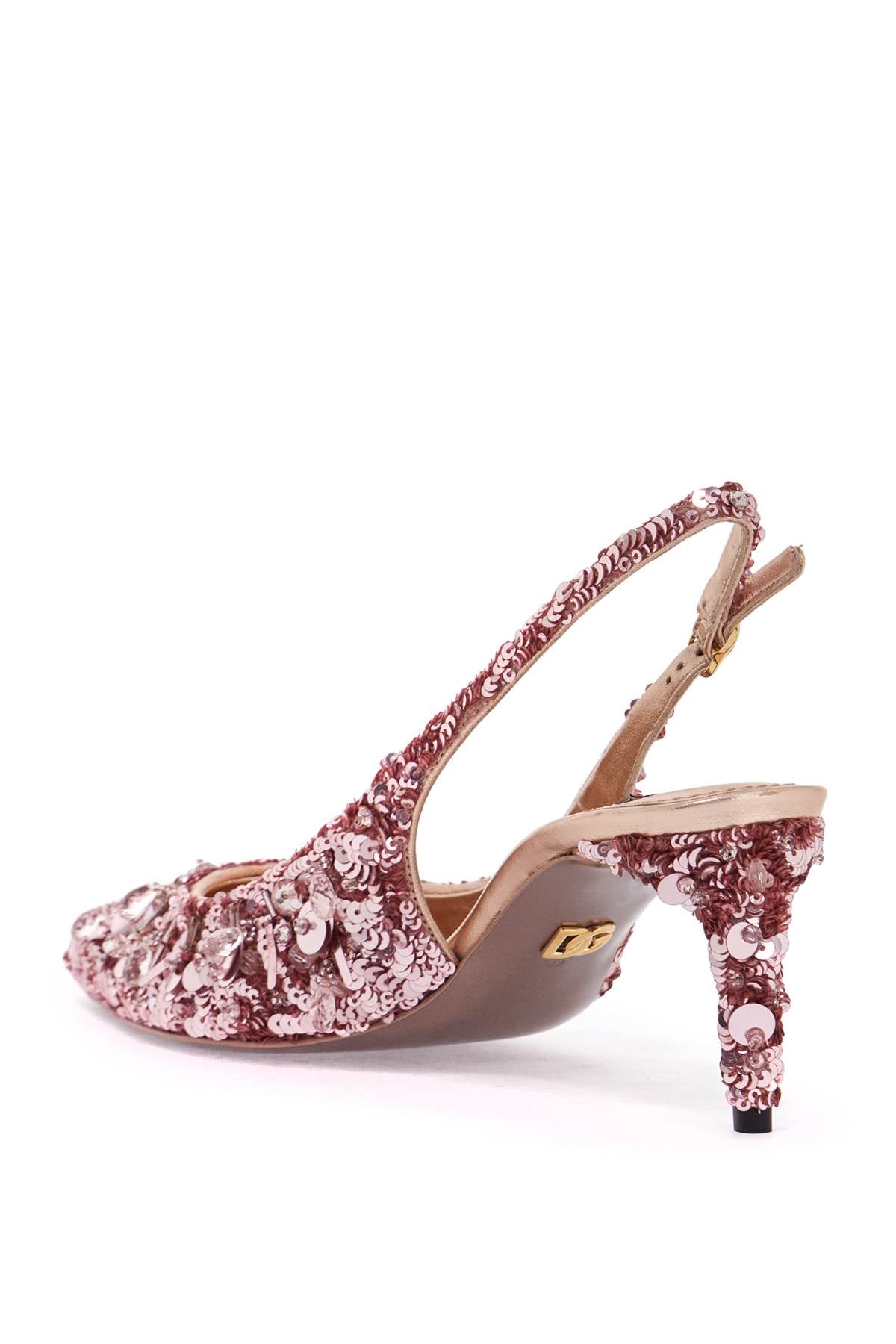 Dolce & Gabbana Sequin Slingback Pumps