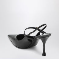 Dolce & Gabbana Black Leather Slingback