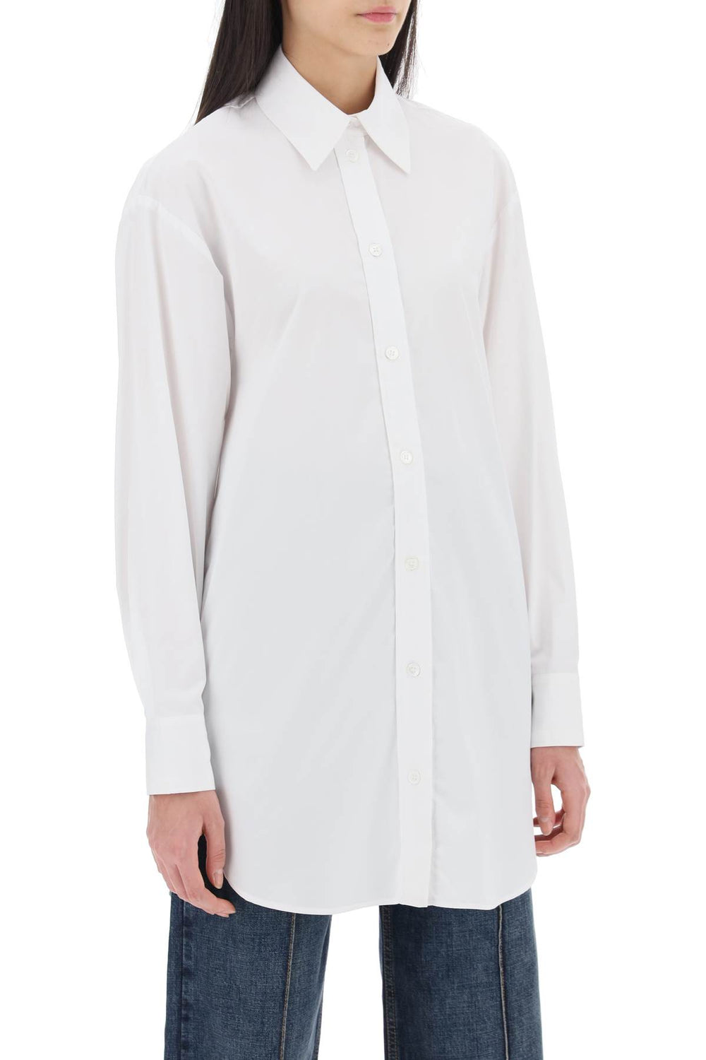 Isabel Marant Cylvany Cotton Poplin Maxi Shirt