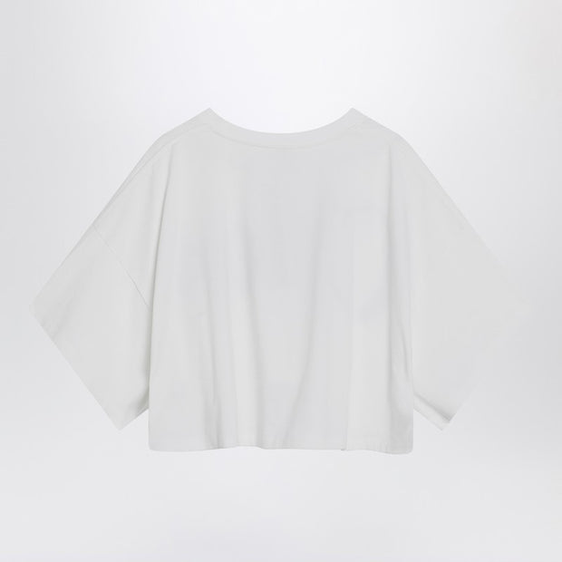 Chloé White Boxy T-shirt With Logo Print