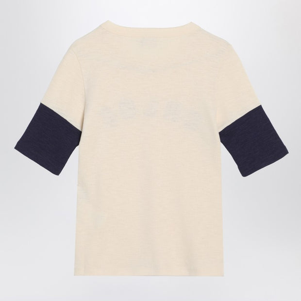 Chloé Wool And Cotton T-shirt With Logo