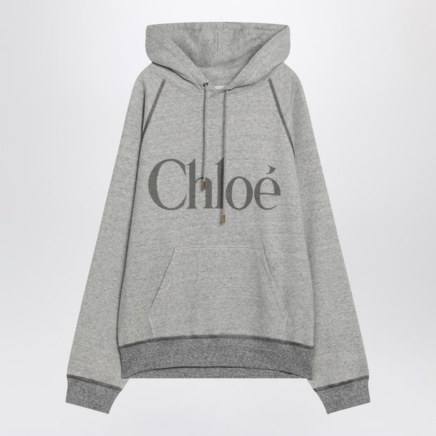 Chloé Gray Hoodie With Logo