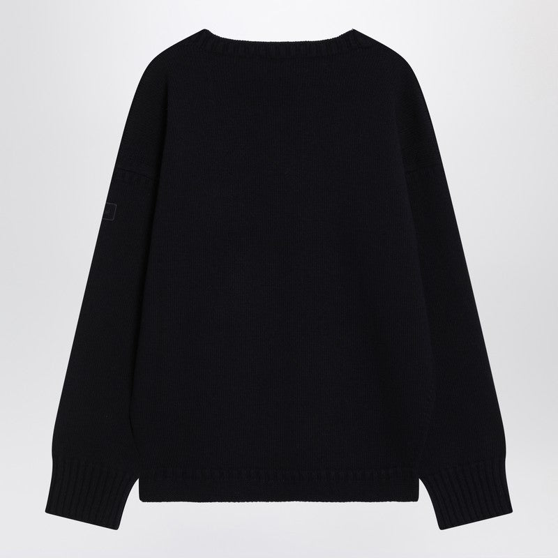 Chloé Navy Blue Sweater In Wool And Cashmere