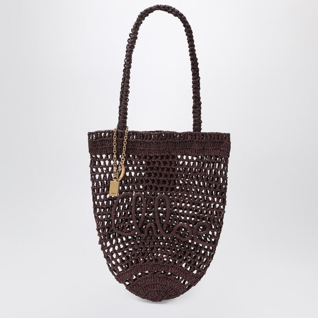 Chloé Small Summer Banana Tote Bag In Brown
