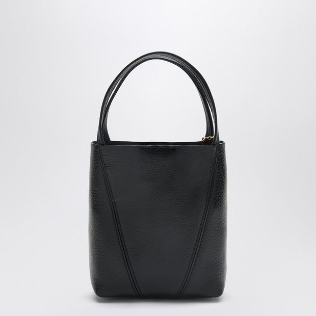 Chloé Small Spin Black Leather Tote Bag