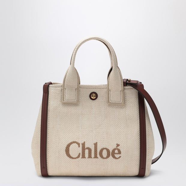 Small Chloé Carry Tote Bag In Sand Colour
