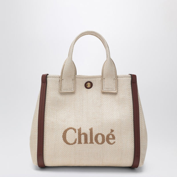 Small Chloé Carry Tote Bag In Sand Colour