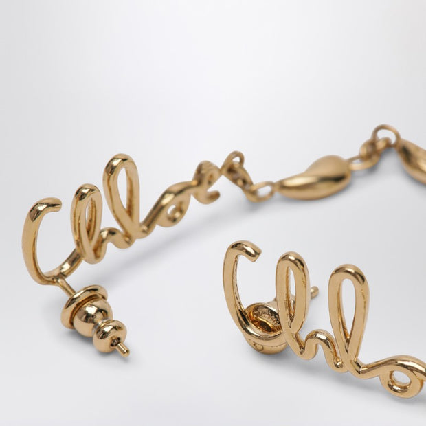 Chloé Iconic Gold Dangling Earrings