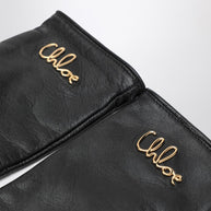 Chloé Iconic Black Leather Gloves