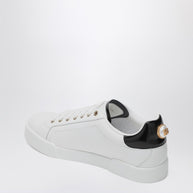 Dolce & Gabbana White/gold Leather Portofino Sneakers