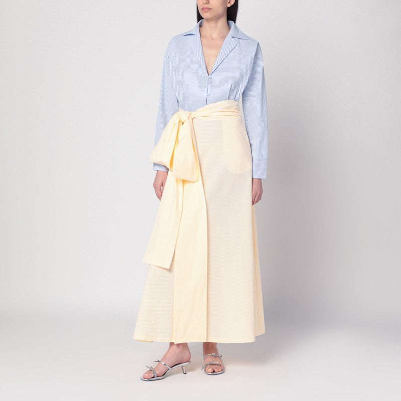 BERNADETTE Clarence Shirt Dress Blue/yellow