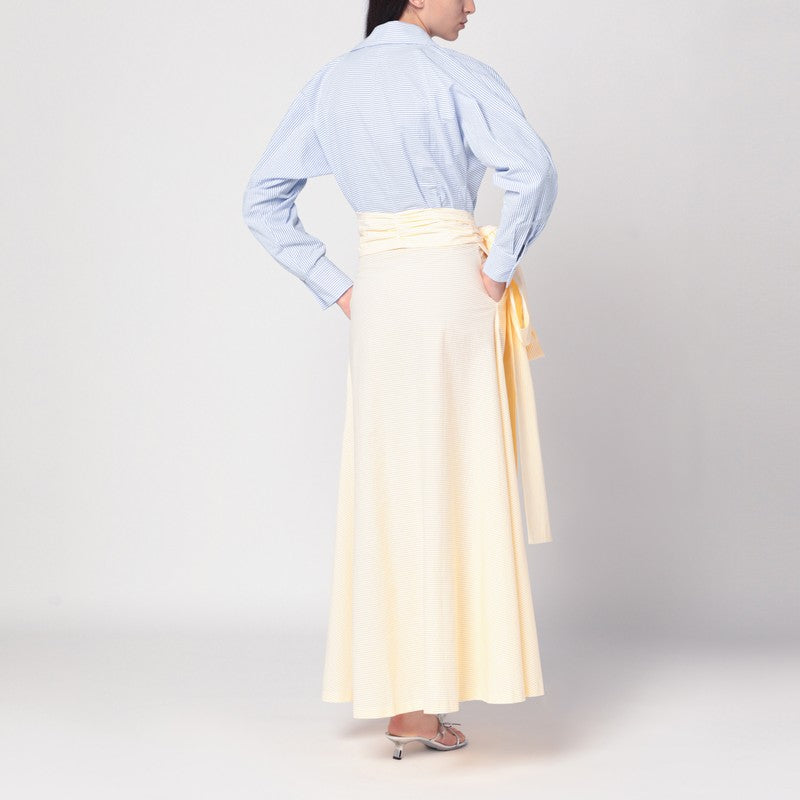 BERNADETTE Clarence Shirt Dress Blue/yellow