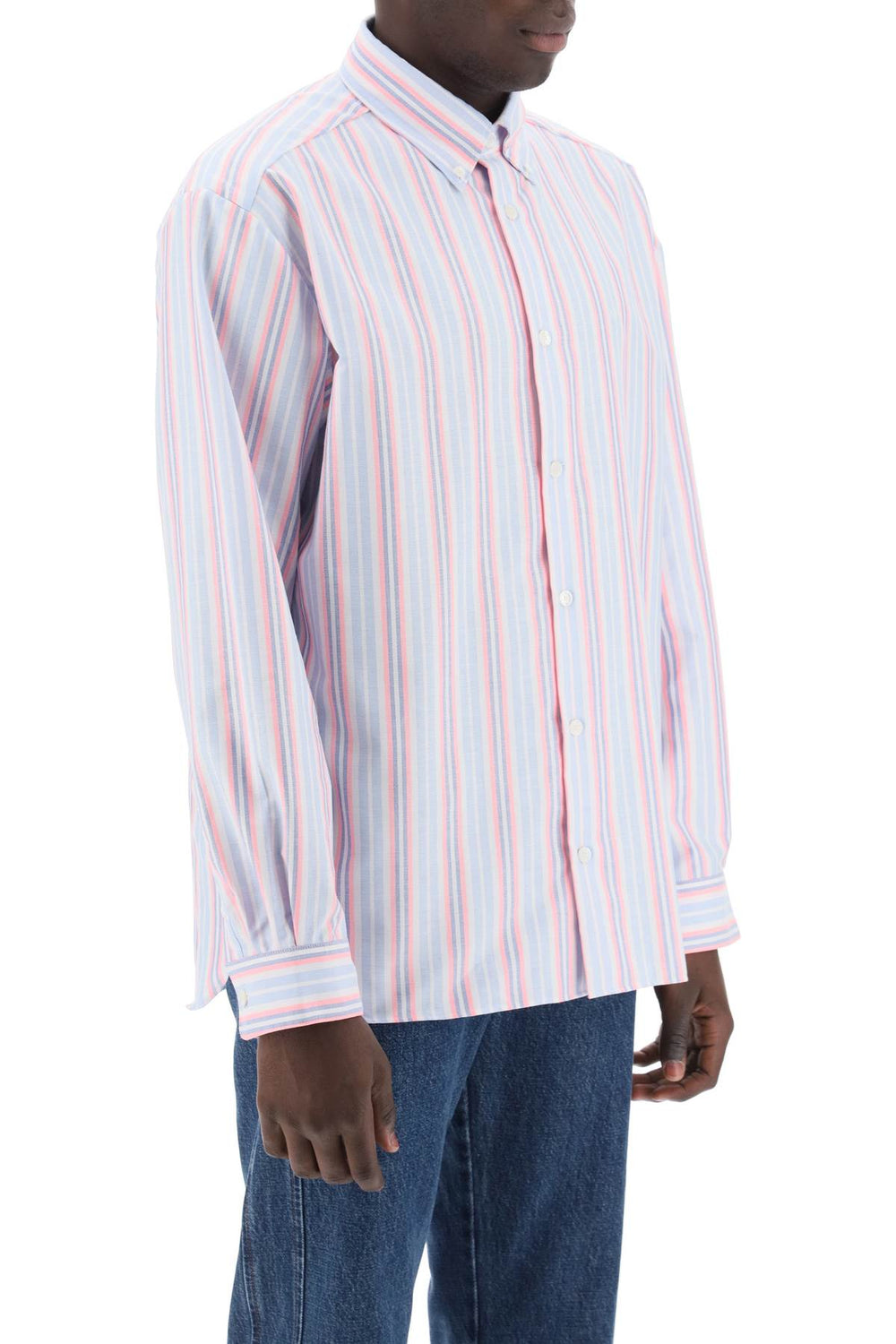 A.P.C. Mathias Striped Oxford Shirt