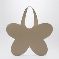 Coperni Flower Beige Leather Tote Bag