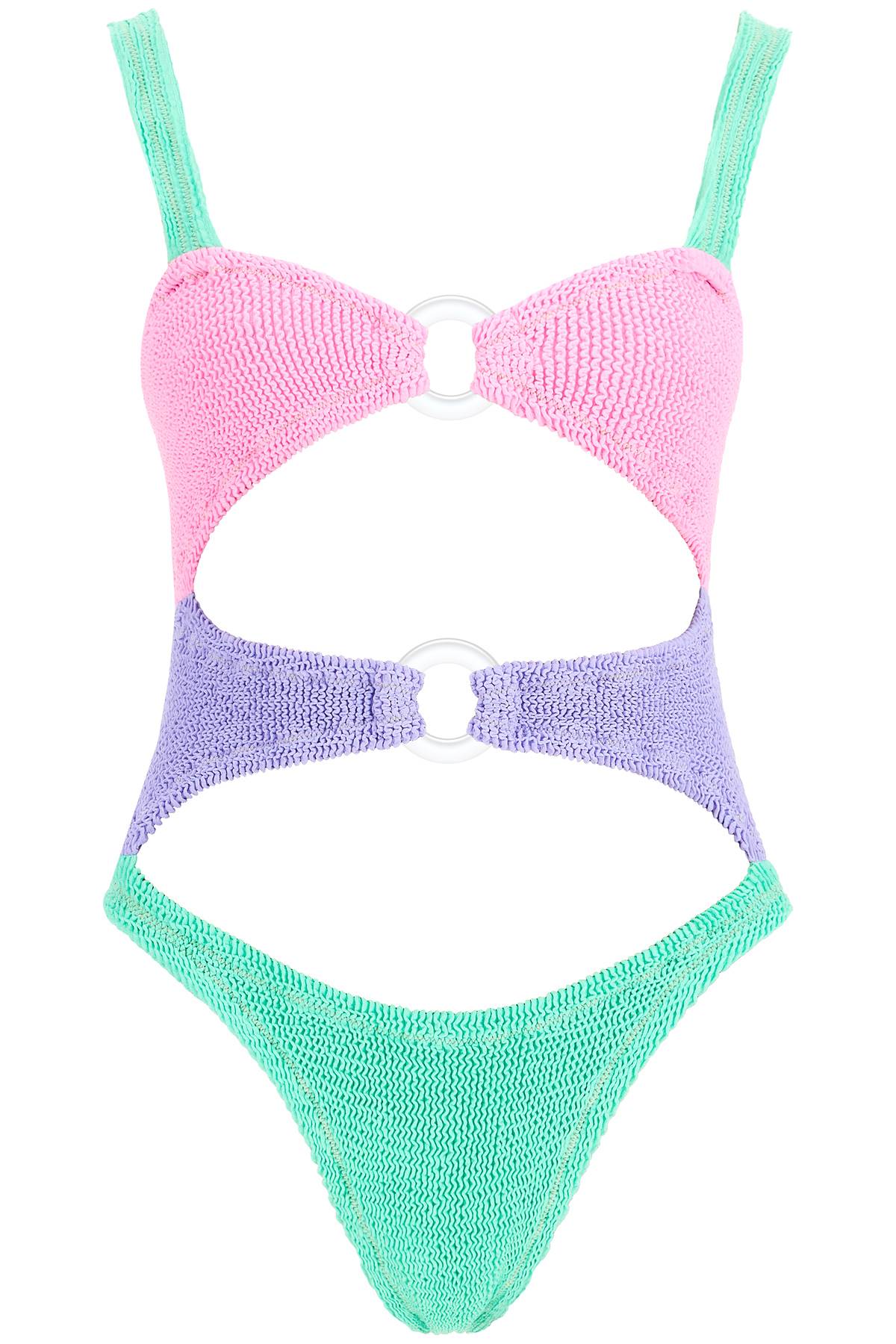 Reina Olga Color-Block One-Piece Swimsuit