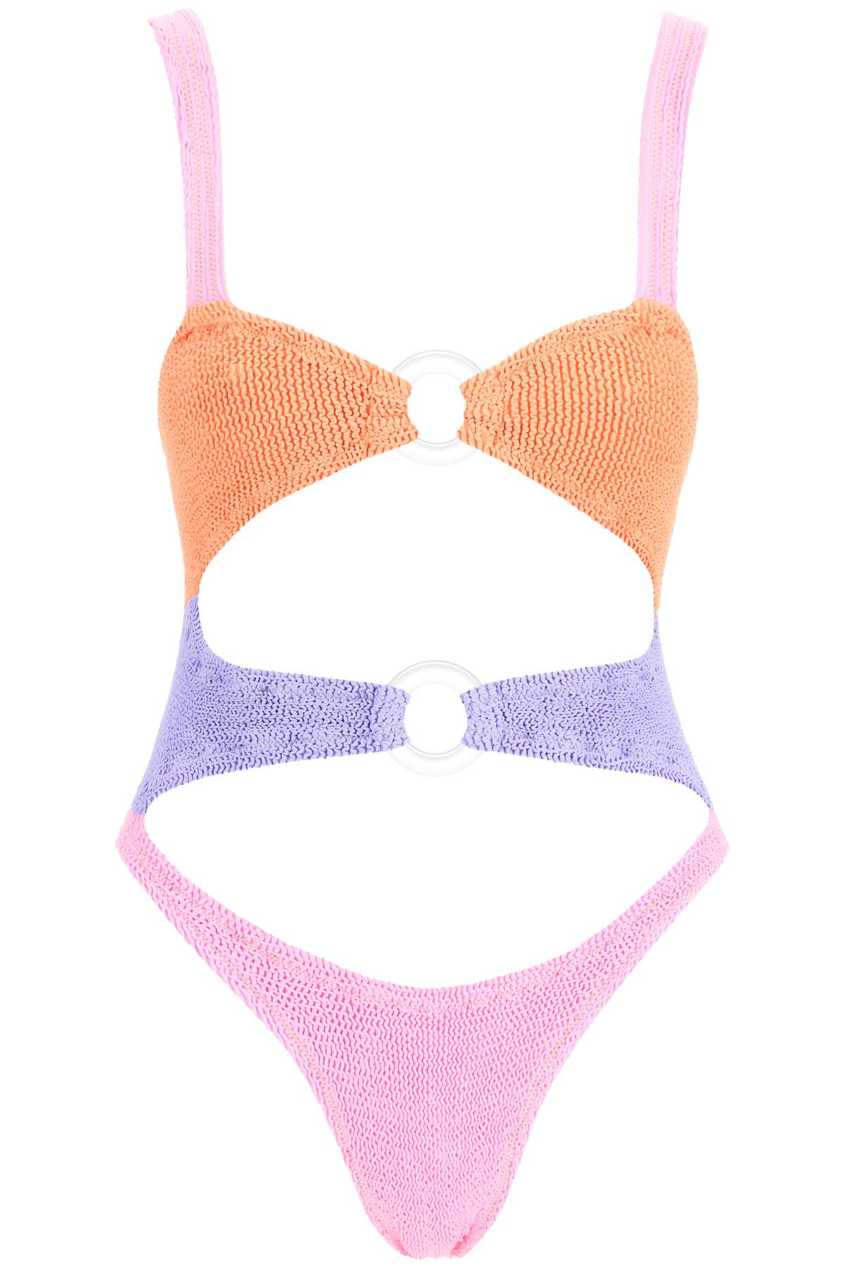 Reina Olga Color-Block One-Piece Swimsuit