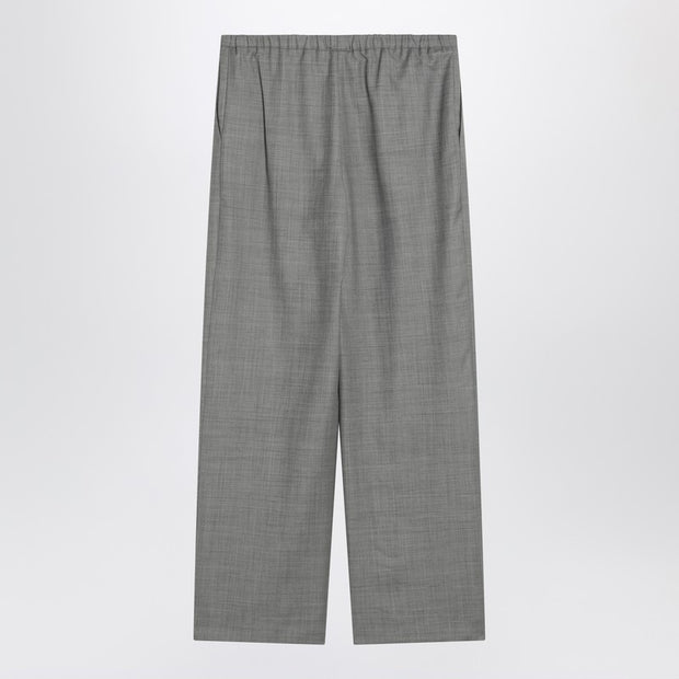Loulou Studio Gray Wide Pants With Drawstring