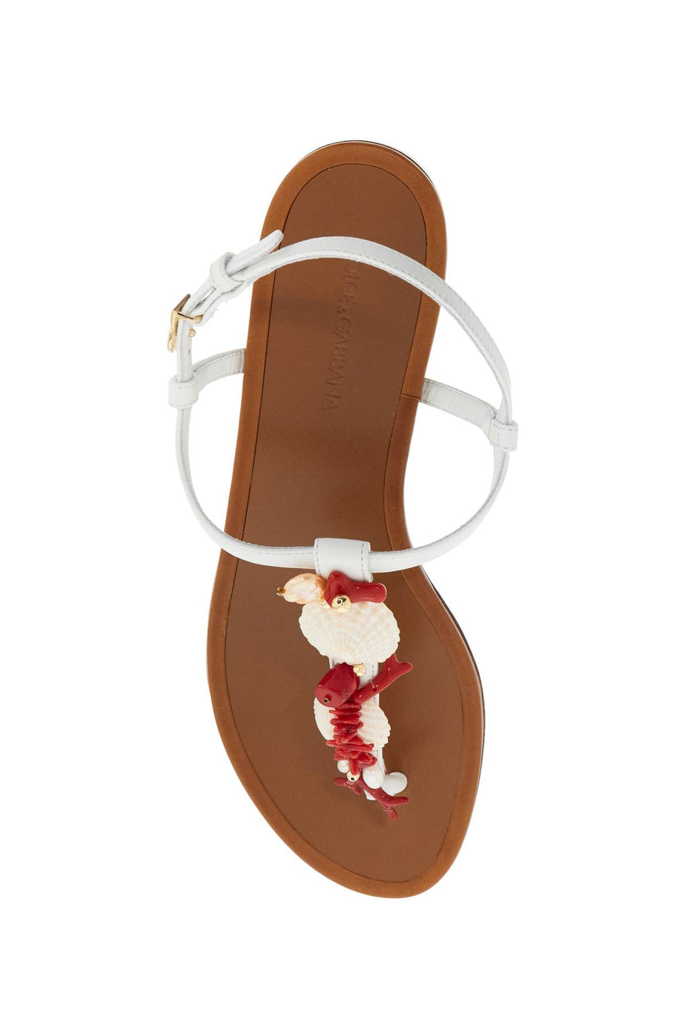 Dolce & Gabbana Coral Thong Sandals