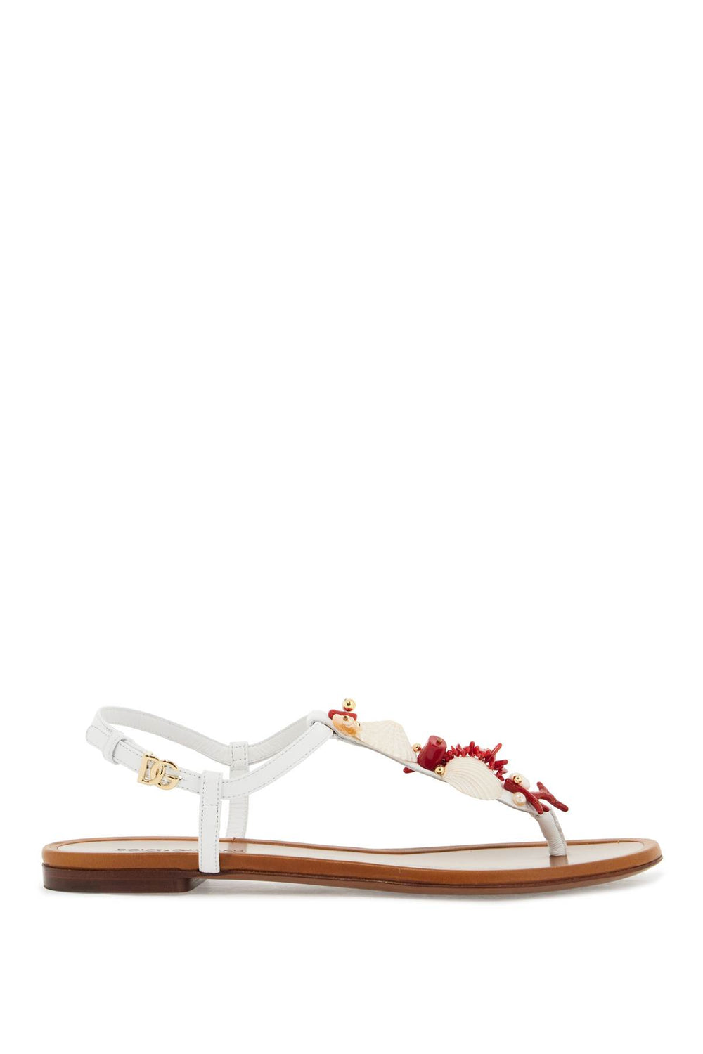 Dolce & Gabbana Coral Thong Sandals