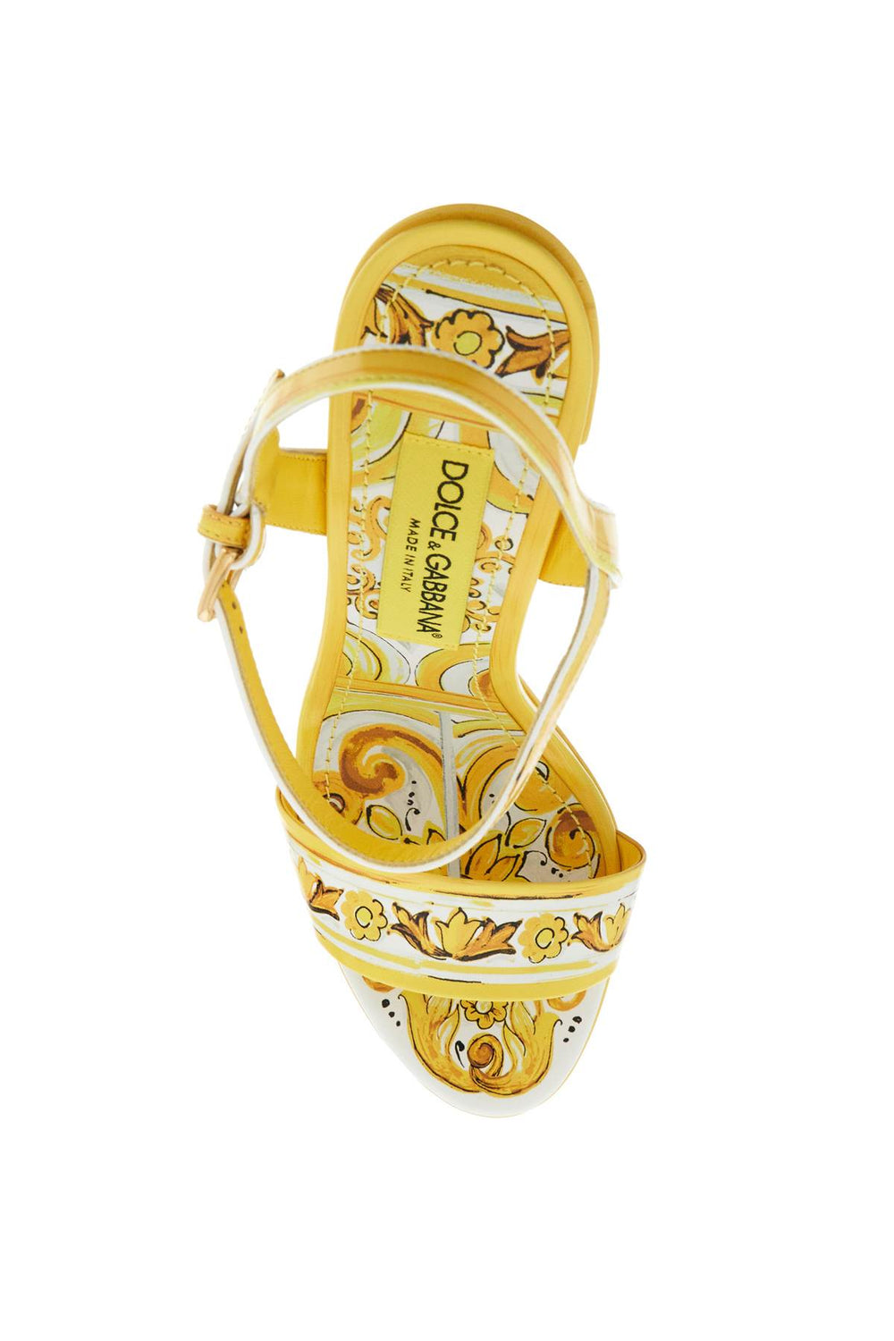 Dolce & Gabbana Majolica Print Platform Sandals