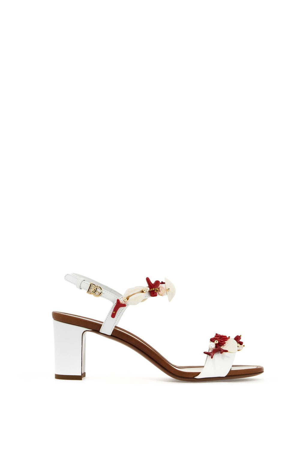 Dolce & Gabbana Coral Leather Sandals