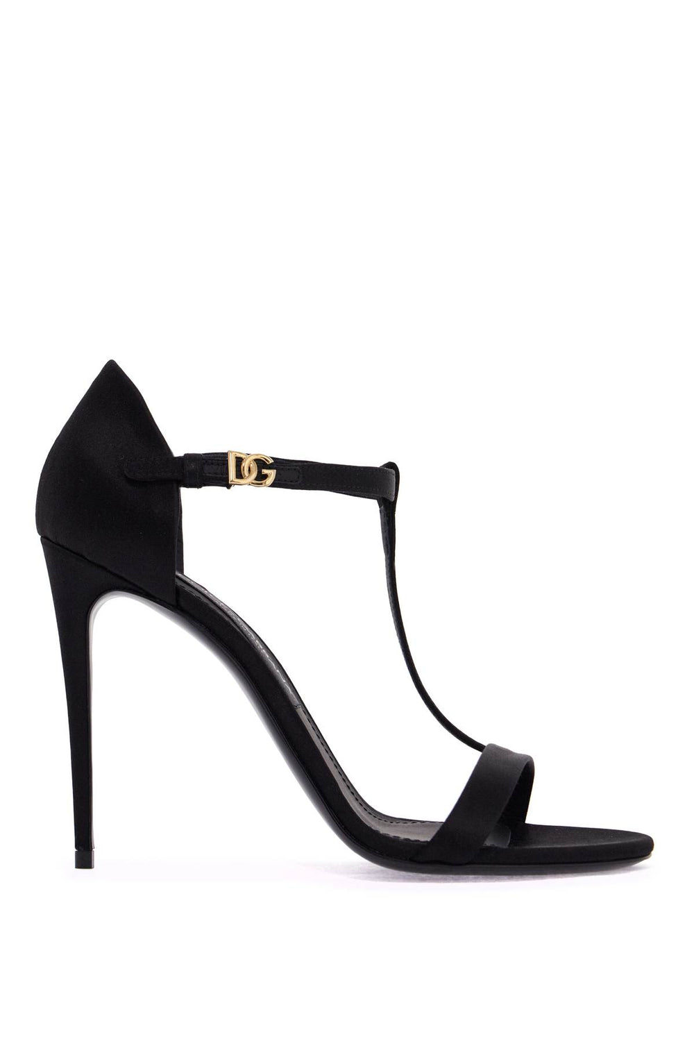 Dolce & Gabbana Satin DG T-Bar Sandals