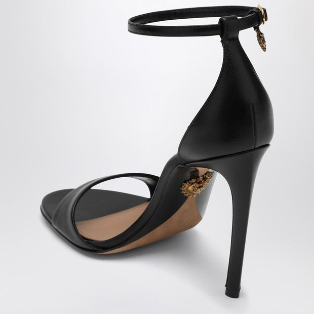 Dolce & Gabbana Dolce&Gabbana Black Patent Leather Devotion Sandals