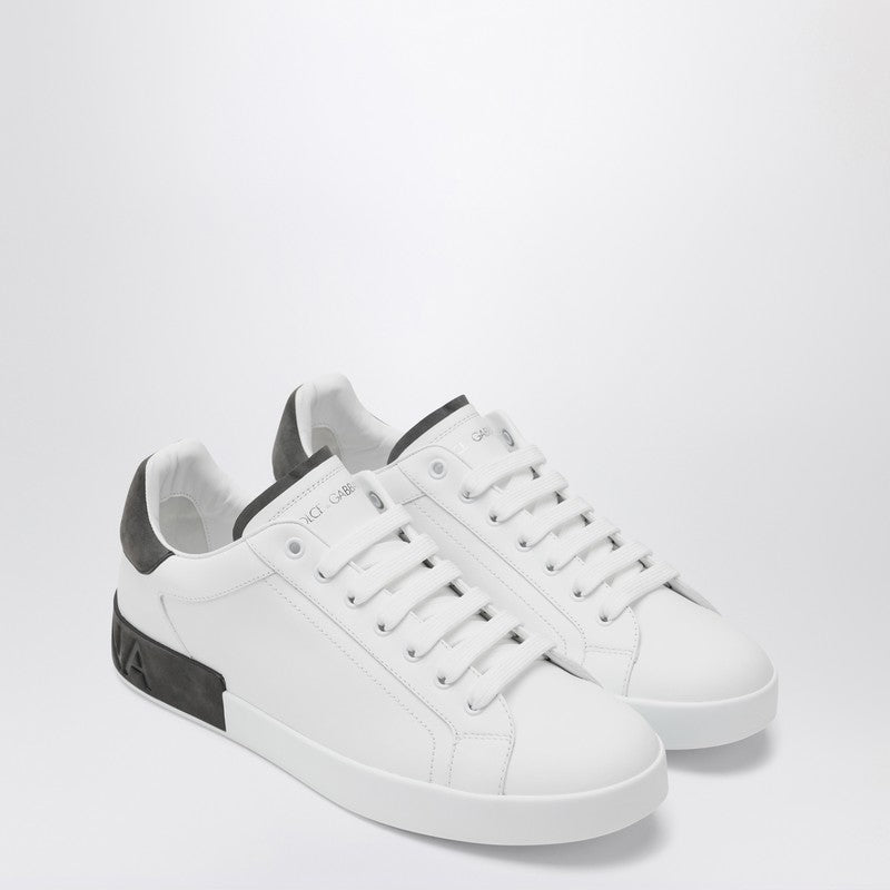 Dolce & Gabbana Portofino White/black Leather Sneaker