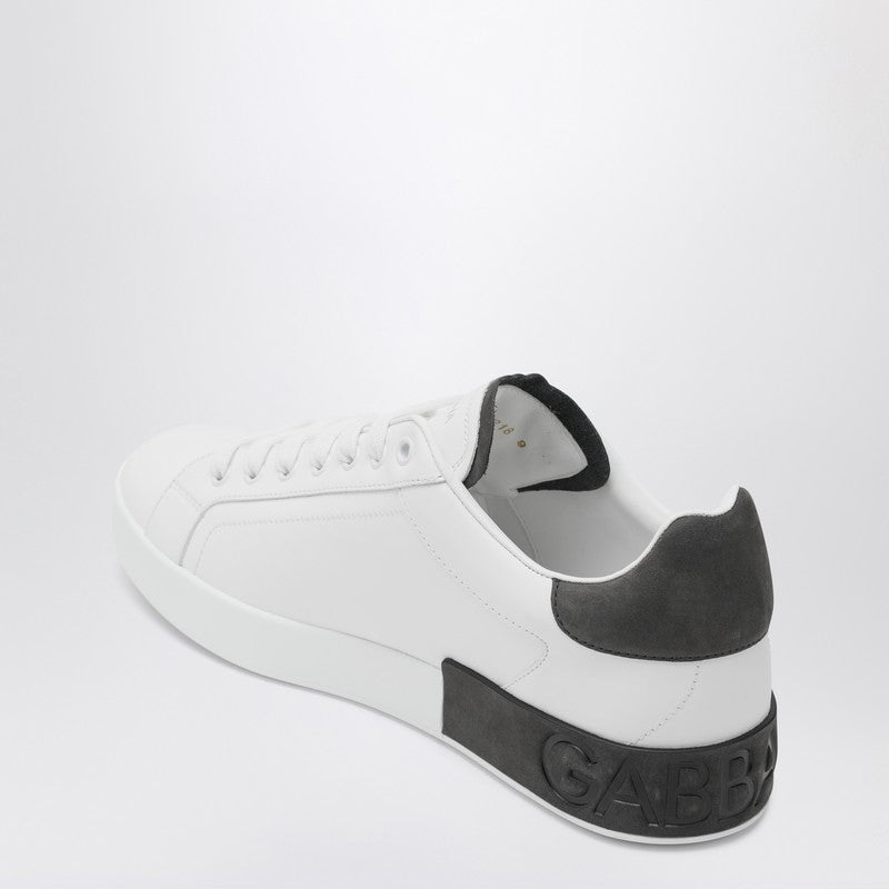 Dolce & Gabbana Portofino White/black Leather Sneaker