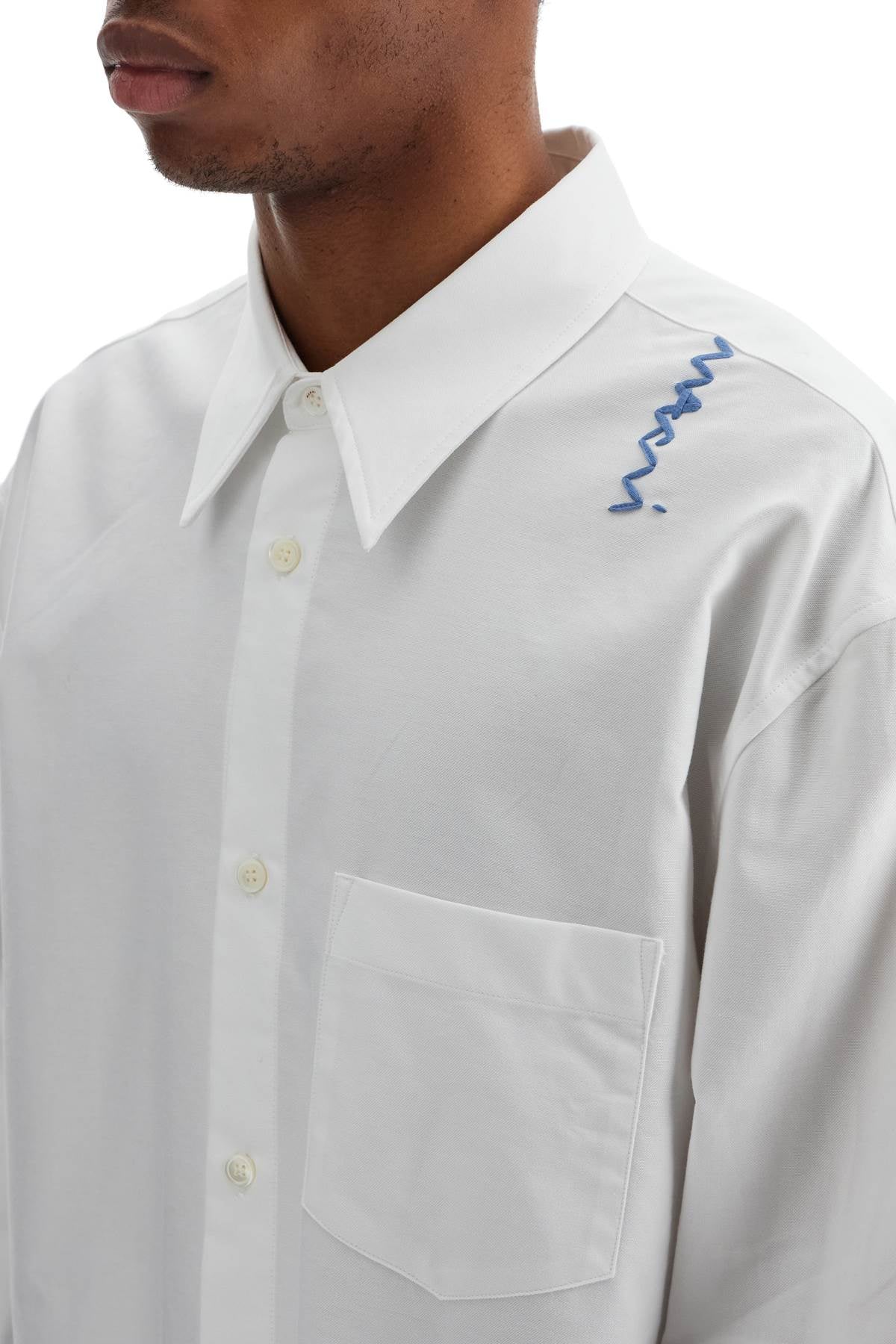 Marni Embroidered Oxford Shirt