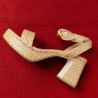 Larroude Dolly Verona Low Sandal In Natural Raffia And Beige Leather