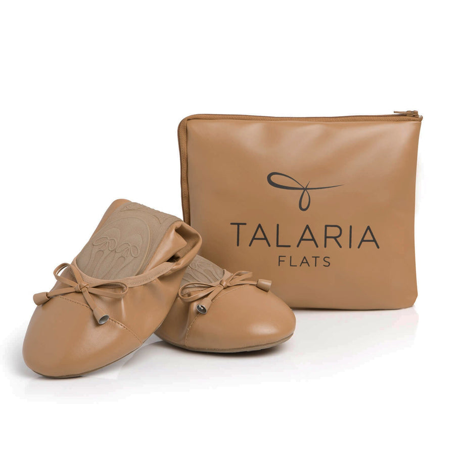Talaria Premium Caramel Flats