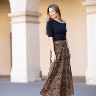 KiraGrace PORTOFINO SKIRT: LEOPARD