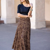 KiraGrace PORTOFINO SKIRT: LEOPARD