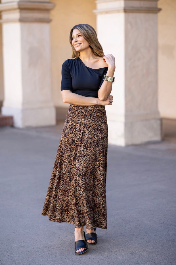 KiraGrace PORTOFINO SKIRT: LEOPARD