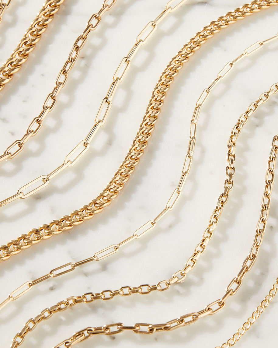 Zoe Lev 14k Gold Paper Clip Chain Necklace