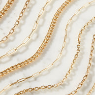 Zoe Lev 14k Gold Paper Clip Chain Necklace