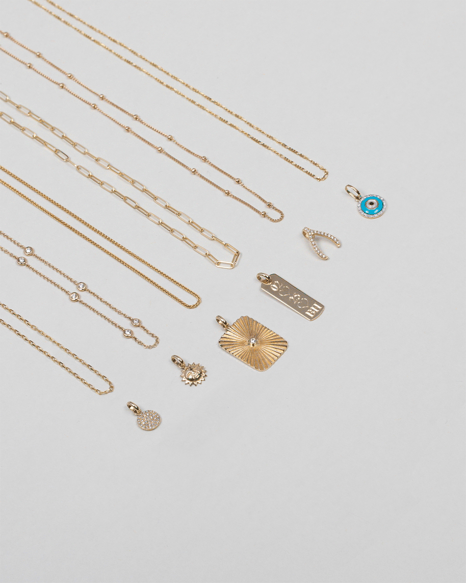 Zoe Lev 14k Gold Open Link Chain Necklace