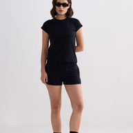Reistor Essential Short Sleeve Tee in Black
