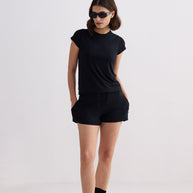 Reistor Essential Short Sleeve Tee in Black