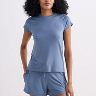 Reistor Essential Short Sleeve Tee in Blue