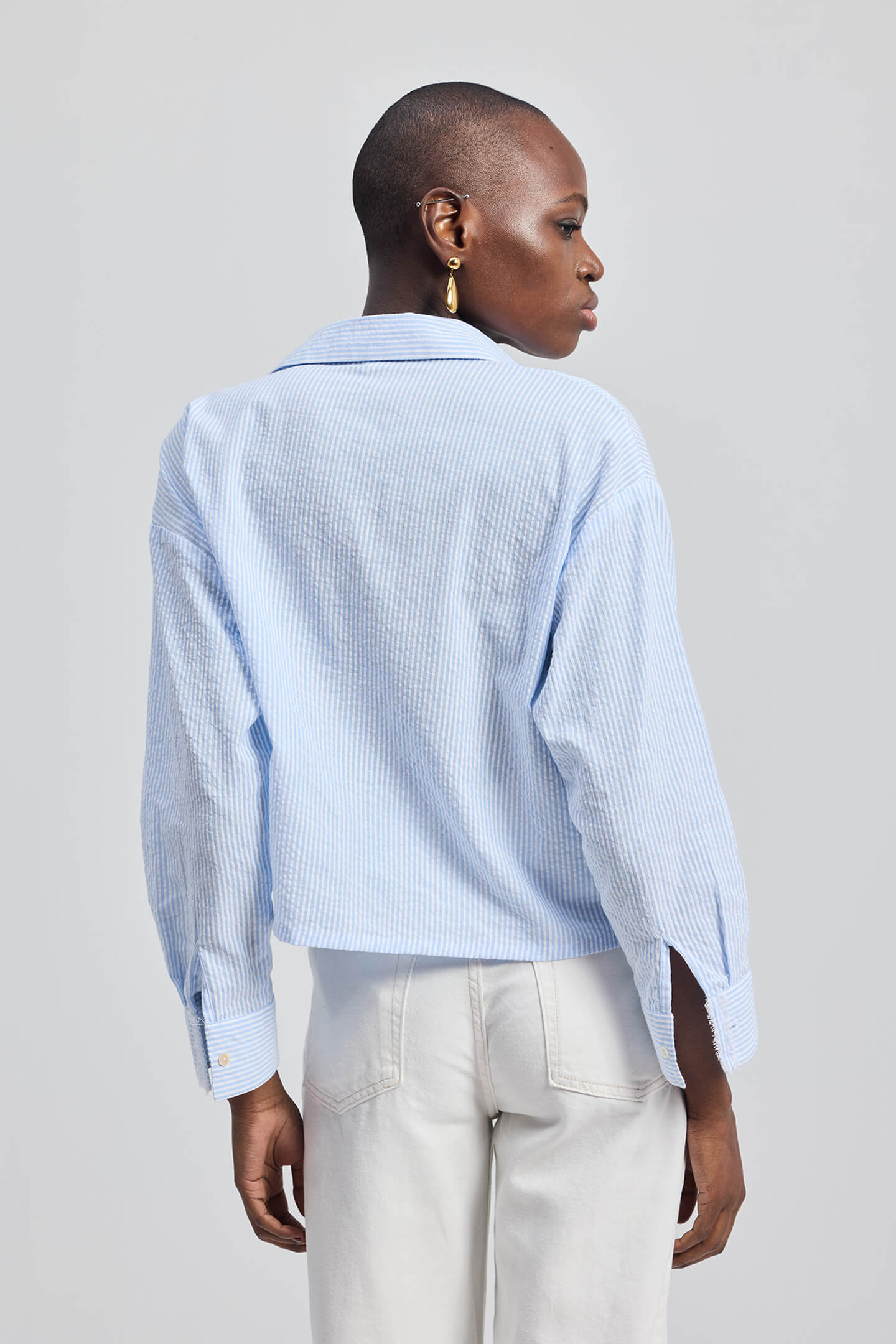 Reistor Crop it like its Hot Shirt in Stripes