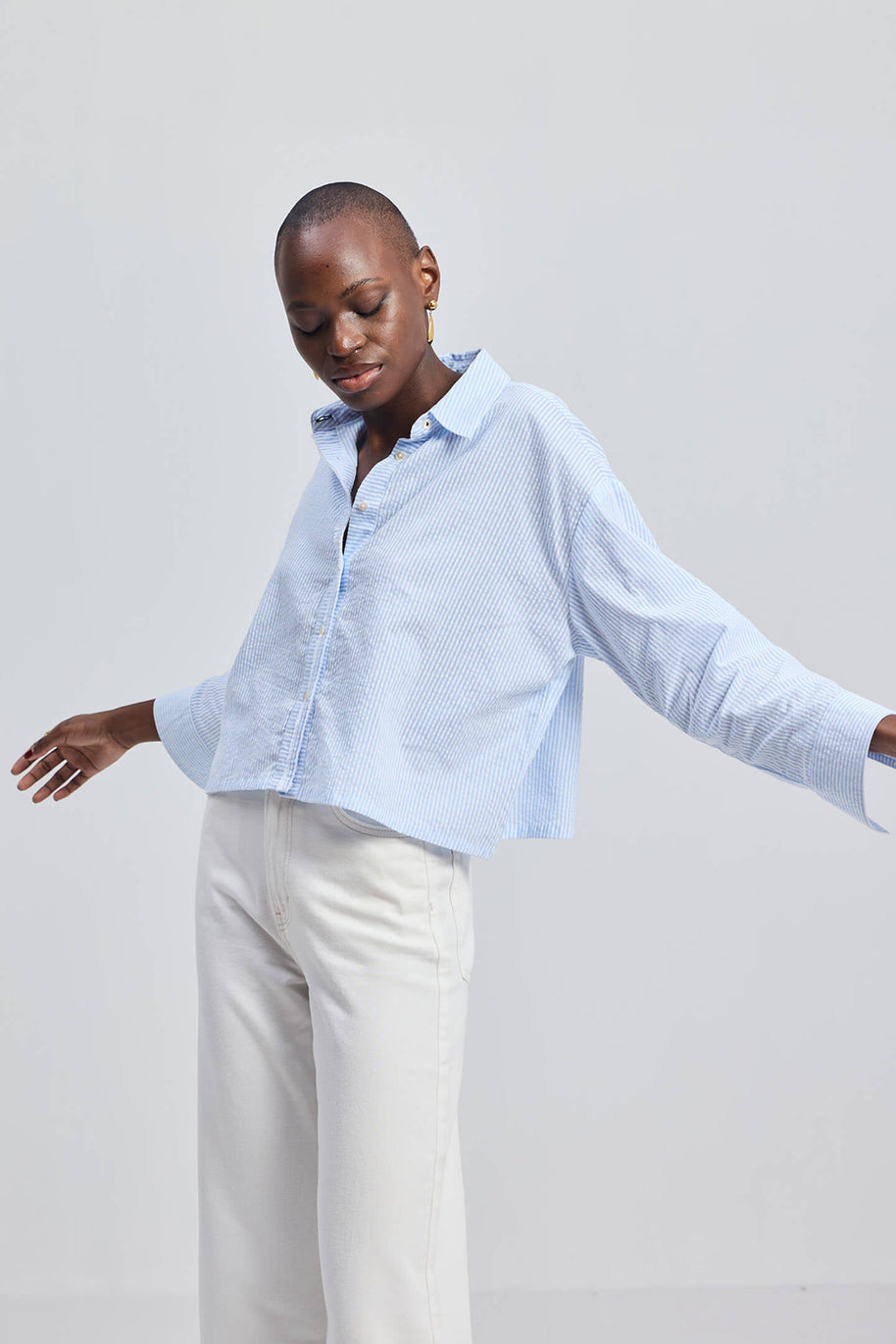 Reistor Crop it like its Hot Shirt in Stripes
