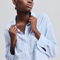Reistor Crop it like its Hot Shirt in Stripes