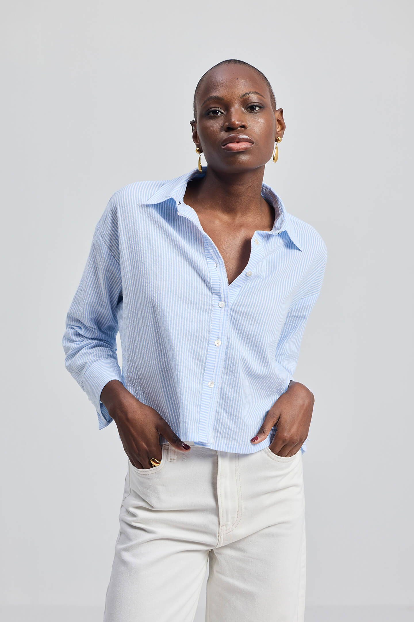 Reistor Crop it like its Hot Shirt in Stripes