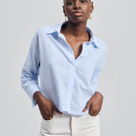 Reistor Crop it like its Hot Shirt in Stripes
