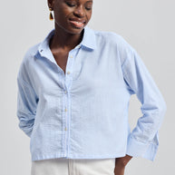 Reistor Crop it like its Hot Shirt in Stripes