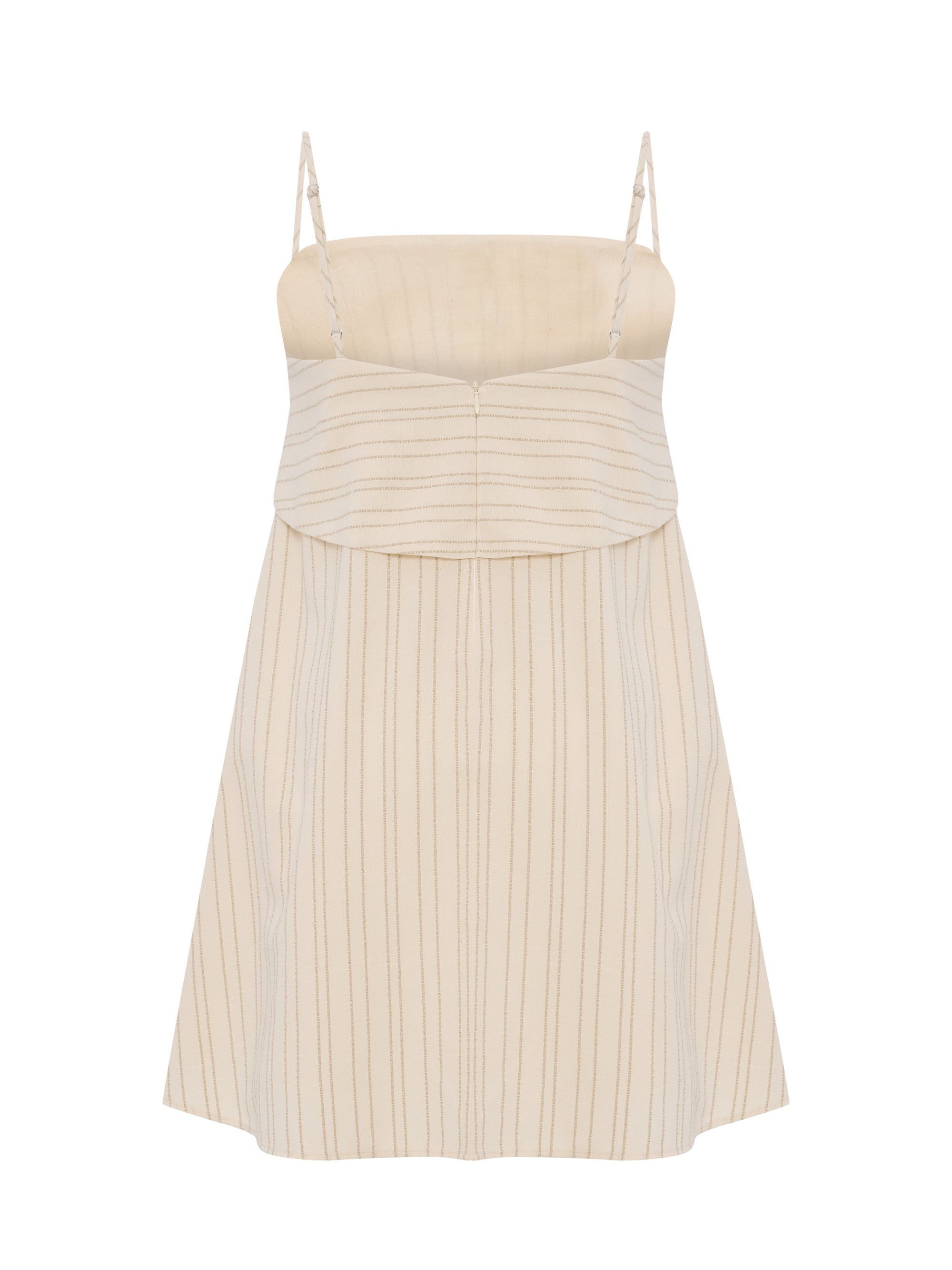 Puglia Stripes Mini Dress - Oatmeal