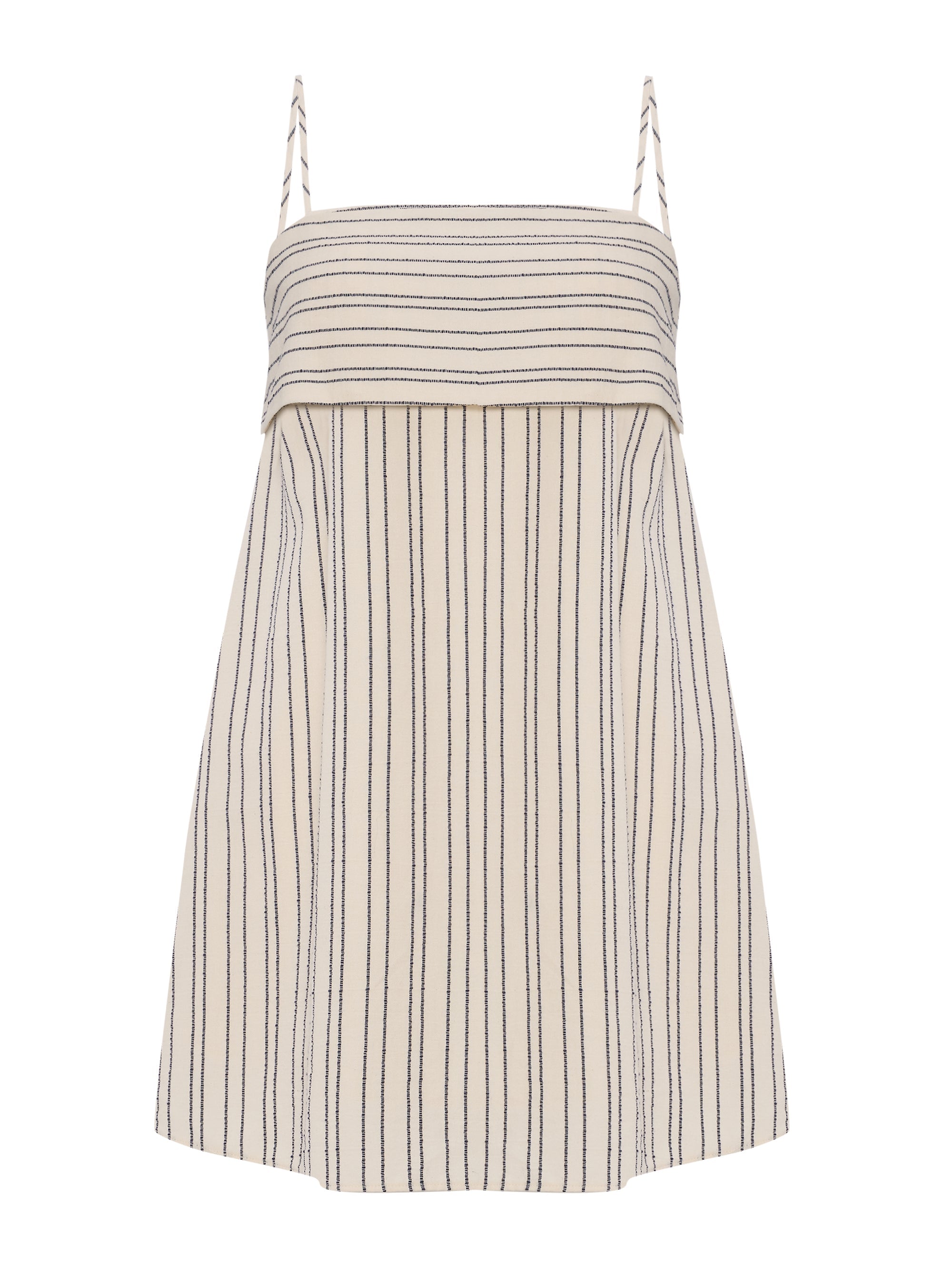 Puglia Stripes Mini Dress - Navy