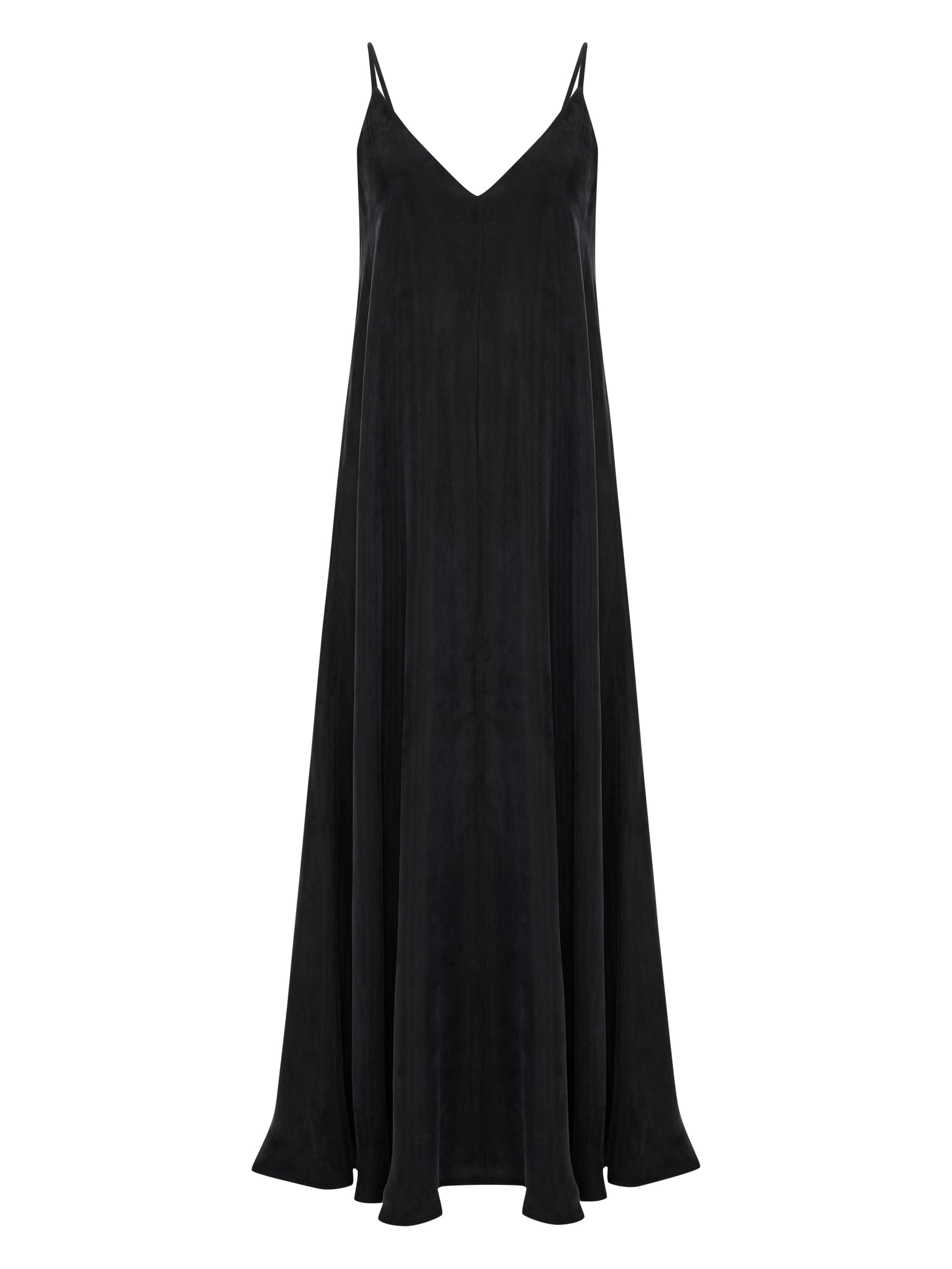The Handloom Lucid Flow Maxi Dress - Black